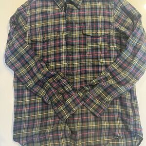 Ralph Lauren Blue and Yellow Plaid Shirt